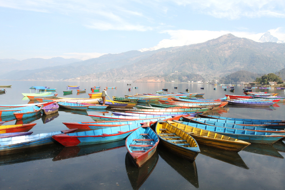 Phewa lake. Nepal
